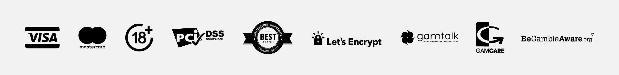 Payment, security and responsible gambling information